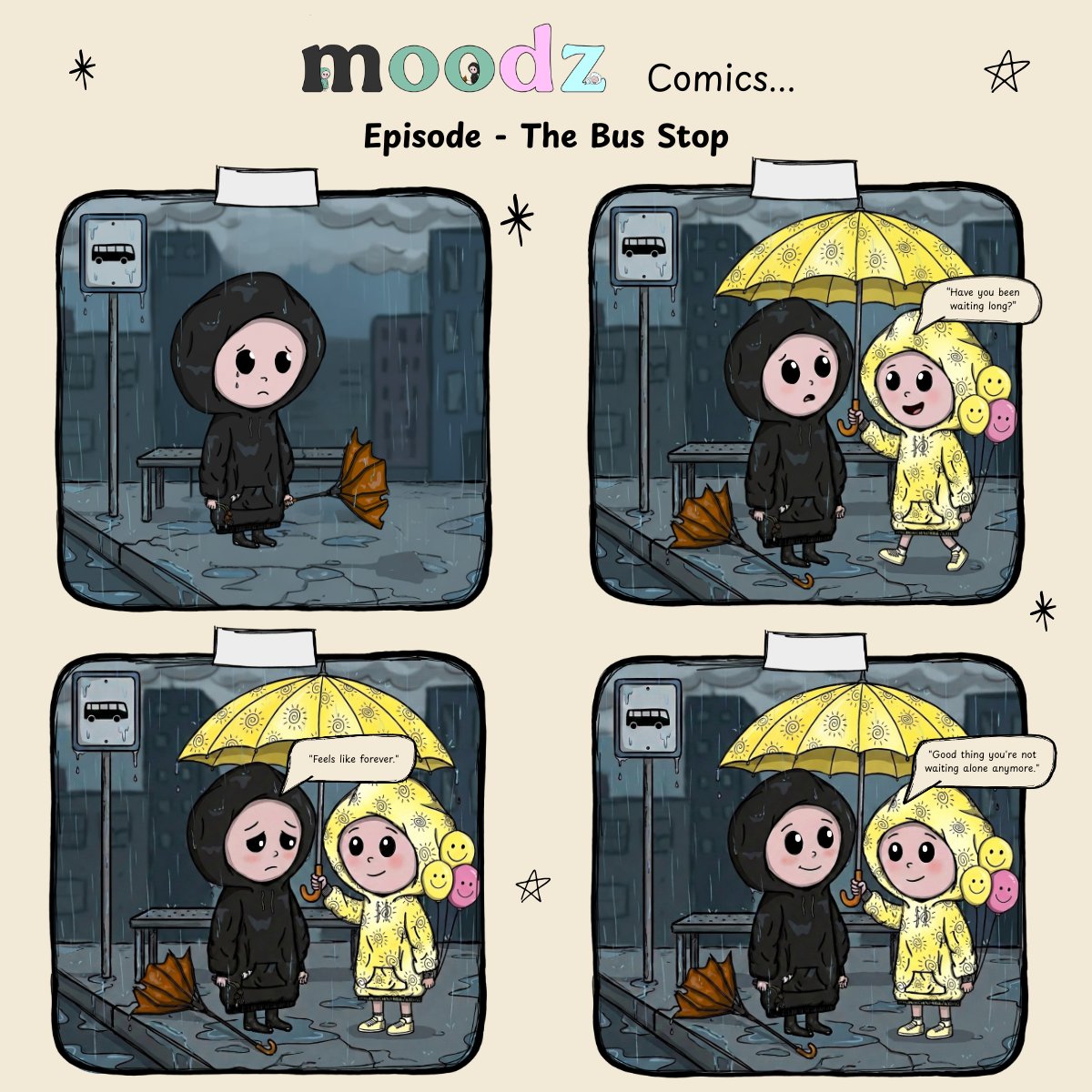 Happy and Sad comic — The Bus Stop
