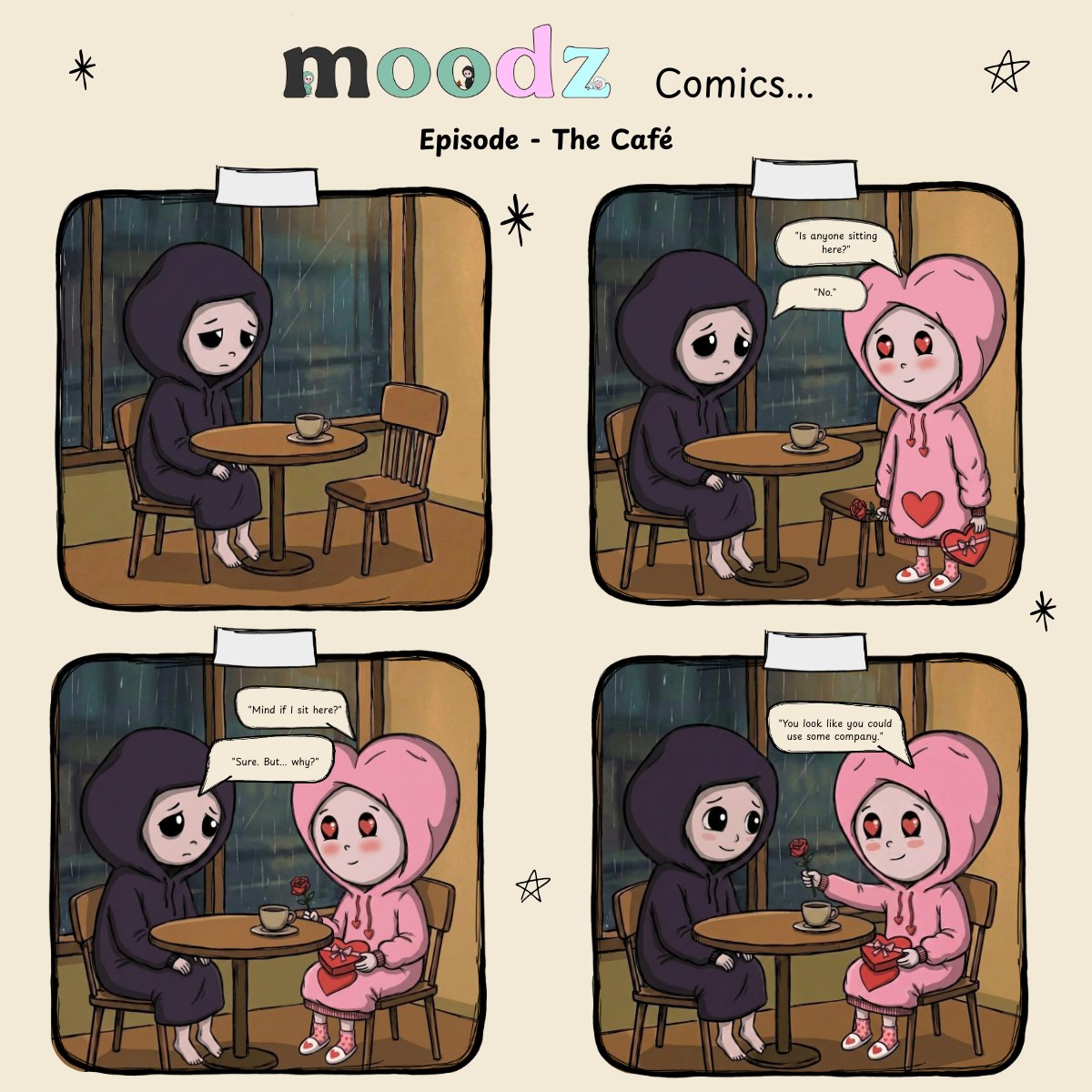 Lonely and Love comic — The Café
